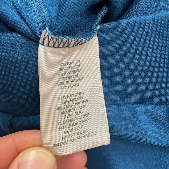 Philosopy Flare Boot Cut Leggings Womens XS Teal High Rise Stretch Pull On 25x25 - Picture 4 of 10